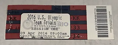 4/9/16 US Olympic Team Trials Session One 1 Wrestling Ticket Stub Carver Hawkeye • $25.19