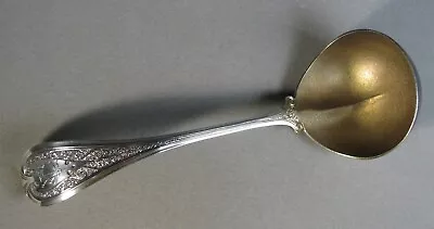 Antique Sterling Silver Gold Wash Florentine Gravy Ladle WENDT 74.7g #J4461 • $124.99