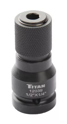 Titan 12039 1/2  Dr. To 1/4  Hex Quick Change Impact Adapter With Quick Release • $14.20