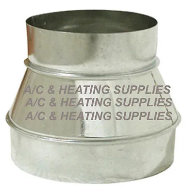 8 X 6 Duct Reducer Single Wall Galvanized Metal Duct Reducer 8  To 6  / 8  X 6  • $19.90