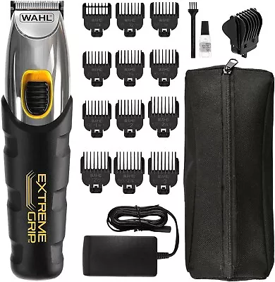 Wahl Pro Extreme Grip Lithium Ion Cordless Beard  Stubble Hair Trimmer Beard • £32.99