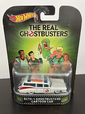 Hot Wheels The Real Ghostbusters Ecto-1 Cartoon Car Brand New • $50