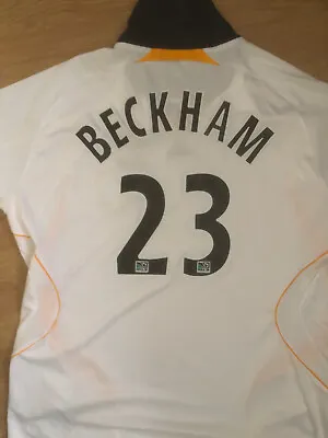 £9.99 • Buy David Beckham 23 L A Galaxy Adidas 2007/2008 Home Football Shirt 2XL XXL
