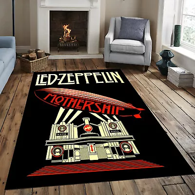 Led Zeppelin Rug Musician Decor Music Rug Metal Rock Rug Personalized Gift • $22.32