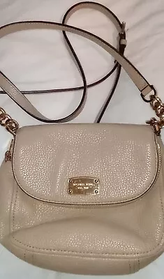 Michael Kors Bedford Flap Crossbody Bag Beige • $48