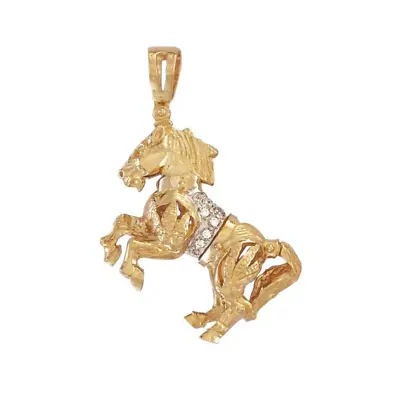 Moveable Horse Pendant 9ct Yellow Gold • £1492.84