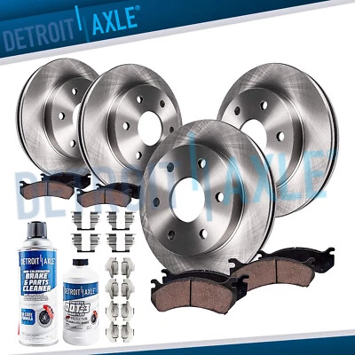 $240.85 • Buy Front & Rear Rotors + Brake Pads For Chevy Silverado GMC Sierra 1500 Tahoe Yukon