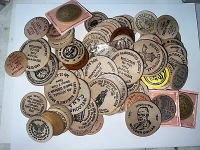 HUGE Lot Of Wooden Nickels - HUGE • $0.50