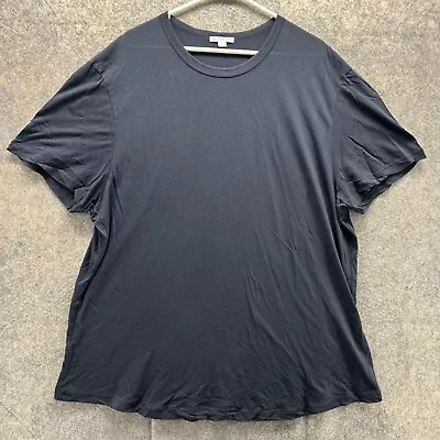 James Perse Shirt Men 5/2XL Blue Casual Tee Thin Soft Stretch Crewneck Standard • $32.88