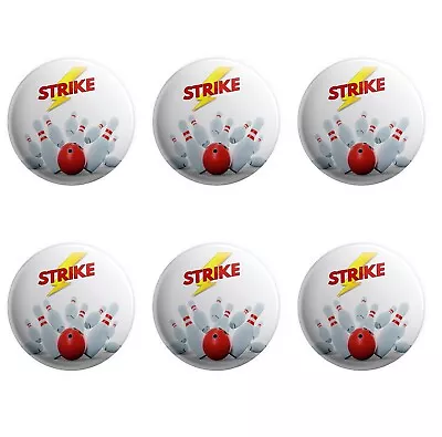 Bowling Badges Party Goody Bag Fillers Favours Gift Birthday Awards Events • £11.99