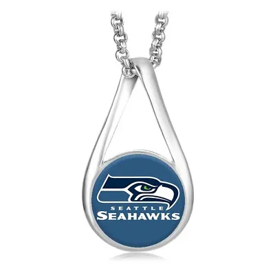 $20.95 • Buy Seattle Seahawks Womens Sterling Silver Link Chain Necklace With Pendant D28