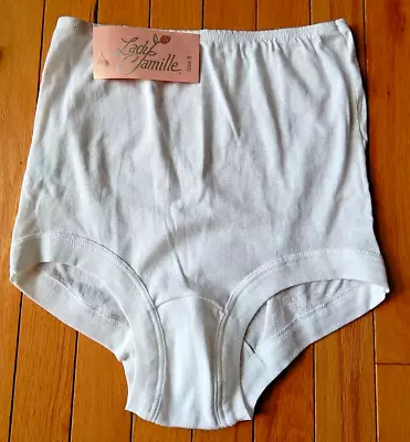 Vintage Lot Of 3  Lady Camille  Cotton Full Cut Brief Style Panties Sz.8 NEW • $18.99