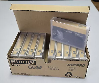 NEW Lot Of 10 FUJIFILM DP121-66M DVCPRO 66-Minute Video Cassette Tape • $19.99
