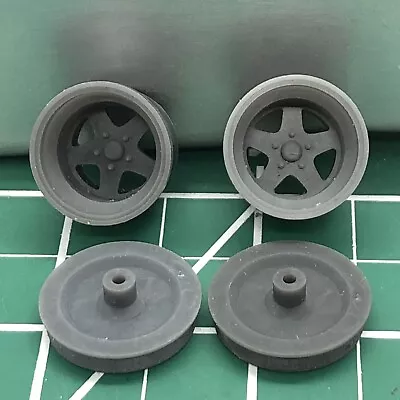 2) 3D Resin Printed Motor Wheel FLY Mag WIDE WHEELS W Backs 1/24 LBR Model Parts • $8.50