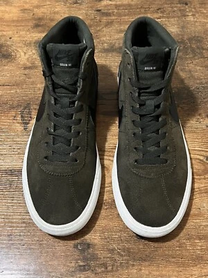 £28.51 • Buy Nike SB Bruin Blazer Hi Skate Sneakers Green Suede Women’s Size 10 923112-300