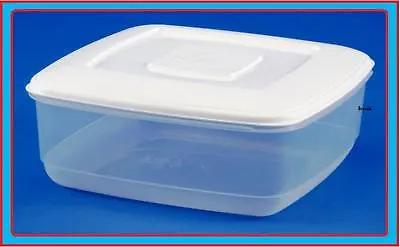 7l Square Plastic Food Storage Cake Box Container Lid Canister Food Storer Tub • £7.95