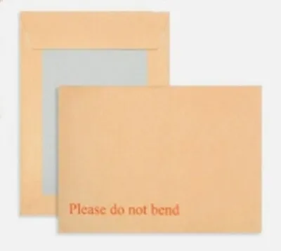 29 Brown Manilla A4 Reinforced Stiff Cardboard Back Please Do Not Bend Envelopes • £6