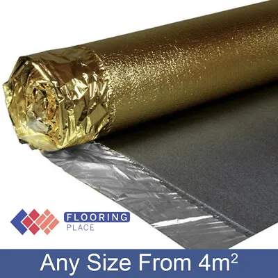 5mm Sonic Gold Acoustic Underlay For Wood & Laminate Flooring With Overlap • £12.99