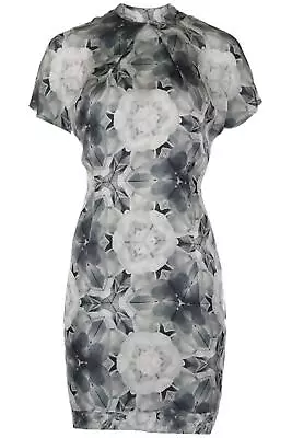 Acne Studios Floral Print Satin Mini Dress De 36 Uk 10 • £48.40