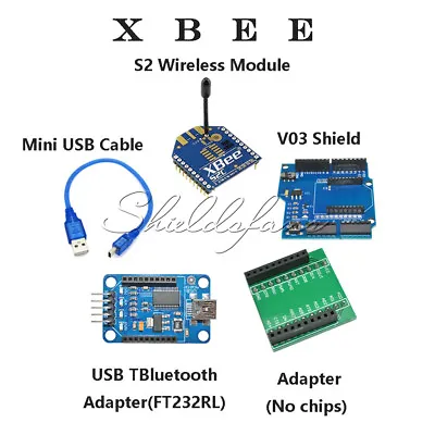 $2.32 • Buy XBee USB Adapter S2 2m With Bluetooth Bee FT232RL Shield V3 Wireless Controller