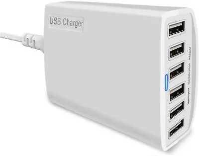 USB Desktop Charger 60W 12A 6-Port USB Charging Station Multi Ports Desktop Cha • $35.25