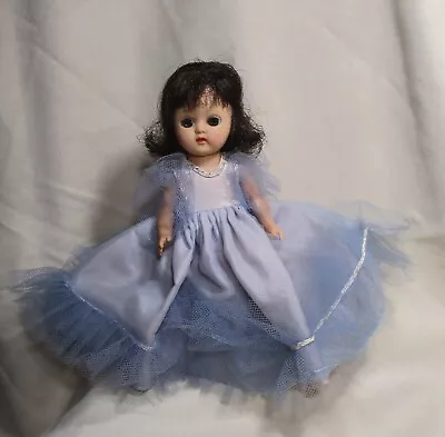 Vintage Cosmopolitan  Big Eye Ginger Doll - 7.5  - Brunette In Lavender Gown • $12