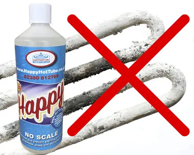 1Ltr Happy Hot Tub No Scale Inhibitor Limescale Remover Tubs Descaler Spas Away • £13.99