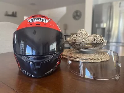 Shoei X-14 Marquez 4 Red Ant Racing Motorcycle Helmet Size XL W/2 Visors • $399