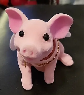 Nodding Angel Pig For Dashboard Sitting Up Pig Toys Car Ornament Cute Pink Bnip  • £6