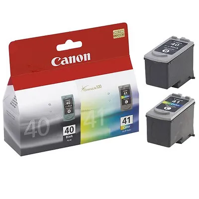 Canon PG-40 PG 40 Black And Canon CL-41 CL 41 Colour Refilled Fine Cartridges • £29.60