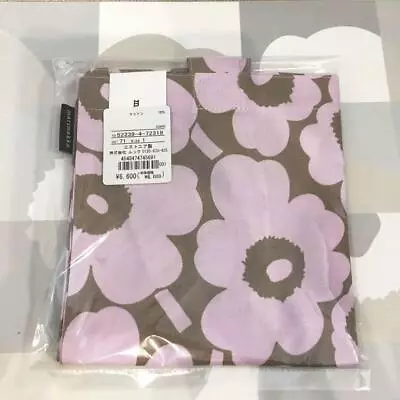 Marimekko Eco Bag Unikko Pink Beige Japan Limited Women Top Handle Hand Shoulder • $83.13