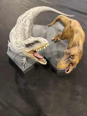 Jurassic World Limited Ed. BLU RAY T-REX + INDOMINUS REX (Statues Only) Bookends • $50
