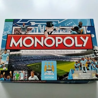 2012 MONOPOLY Special MANCHESTER CITY MCFC Football Club Ed. BOARD GAME NE|W • £29.95