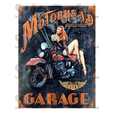 Motorhead Garage Metal SIGN RETRO Kitchen GARAGE BAR PUB MAN CAVE • £3.95