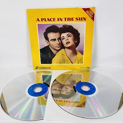 A Place In The Sun Elizabeth Taylor Montgomery Clift Laserdisc Movie 1951 Film • $5.99