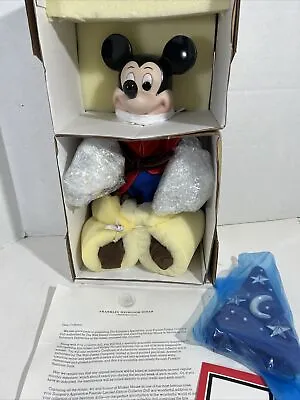 Franklin Heirloom  “The Sorcerers Apprentice” Mickey Mouse Doll 14  Tall New • $169.99