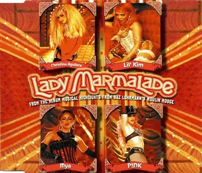 (79) Christina Aguilera Lil' Kim Mya & P!nk– 'Lady Marmalade'-UK CD Single-New • £8.25