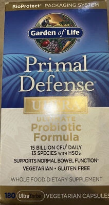 $37 • Buy Garden Of Life Primal Defense Ultimate Probiotic Formula - 180 Caps 12/23+