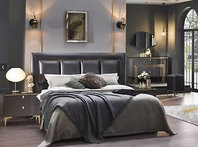 Carlino Contemporary Modern Queen Bedroom Set For A Total Of 5 Pieces • $2799
