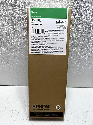 Genuine Epson Ink T55KB Green 700ML SC-P9000 SC-P7000 Date: May 2025 • $199.95