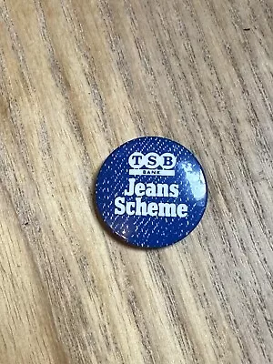 Vintage TSB Jeans Scheme Button Pin Badge • £4