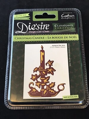 £2.99 • Buy Crafter's Companion Die'Sire Classiques Die - Christmas Candle Holder Holly Ivy