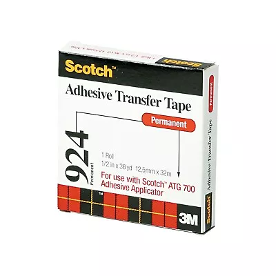 Scotch Adhesive Transfer Tape 1/2 X 36 Yards MMM92412 • $16