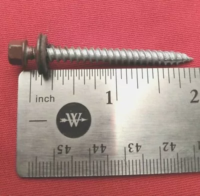 10x 2  Burgundy Metal Roofing/siding Wood Screw • $26