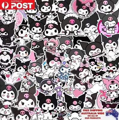 50x Evil Kuromi Hello Kitty Gothic Sticker Pack Waterproof Graffiti Decal Gift • $12.95