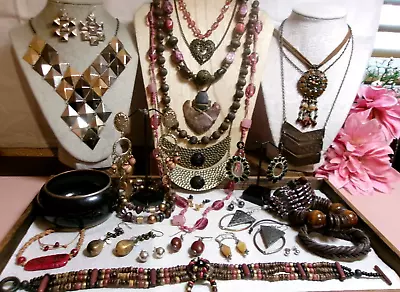 Vintage~Now Boho/Ethnic Costume Junk Jewelry Lot~Great For Crafts~Parts~Redesign • $8