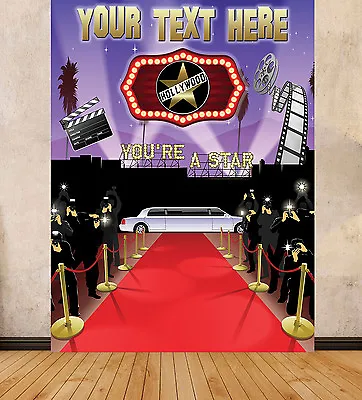 HOLLYWOOD FILM RED CARPET BACKGROUND BACKDROP LARGE PRINT 4.9ft X 6.5ft 1.5mx 2m • £50