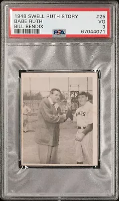 1948 Swell Babe Ruth Story Babe Ruth #25 PSA 3 VG • $499.99