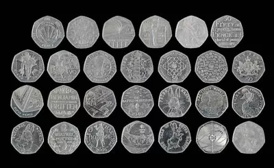 £174.99 • Buy 50p Coins Fifty Pence - UK Commemorative Great British Coin Hunt Full Set