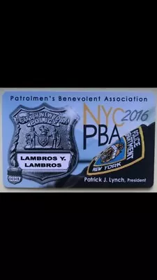 2016 NYPD PBA Card- Unsigned • $28.88